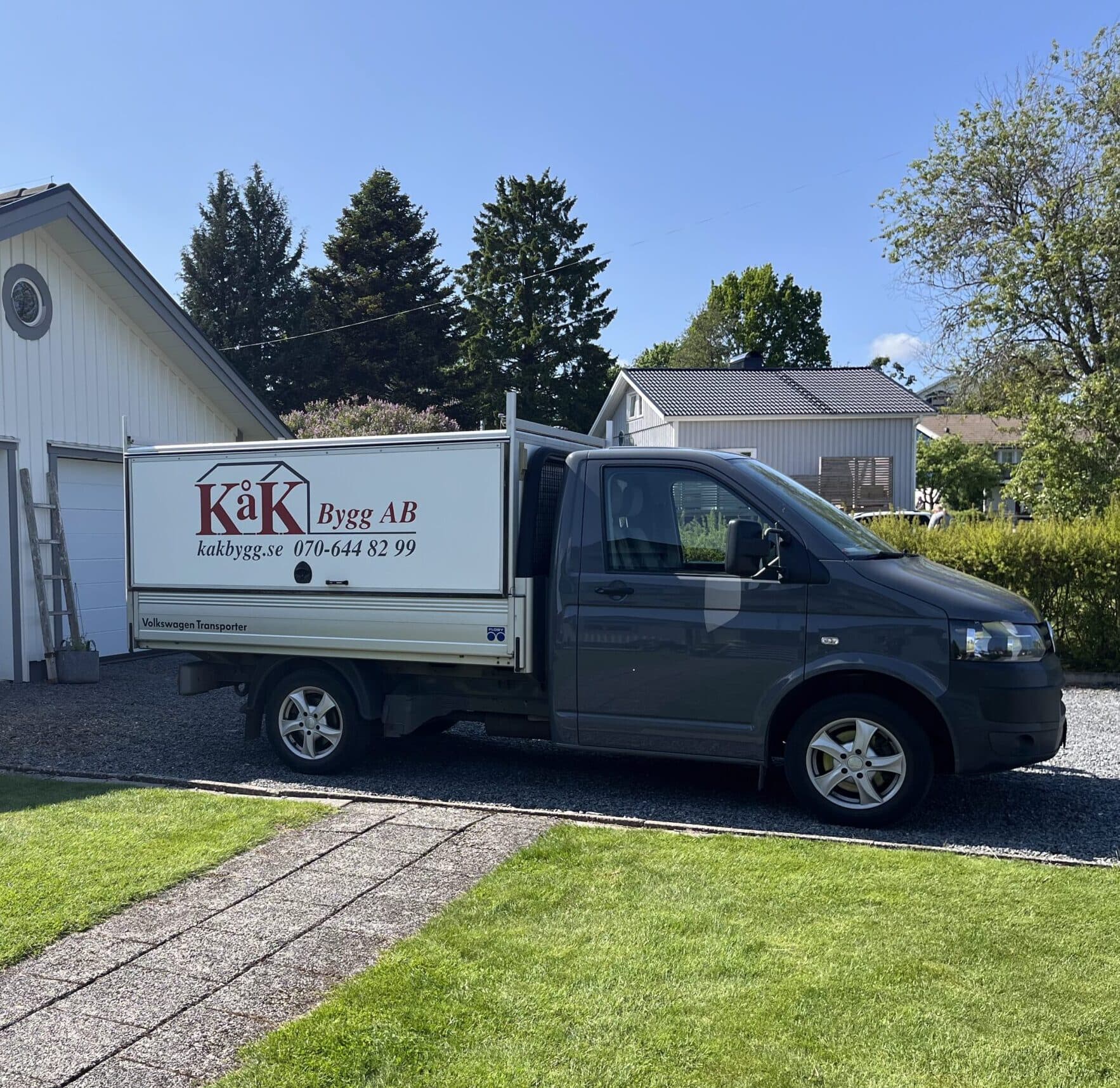 Träarbete under pågående byggprojekt av Kåk Byggnads