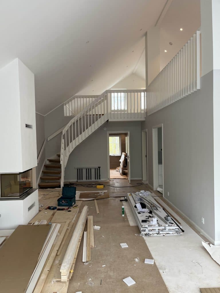 Pågående bostadsrenovering